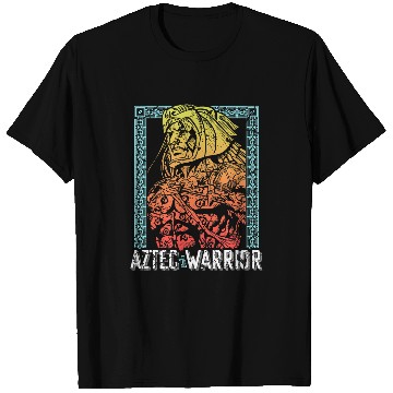 Discover Aztec Warrior King Mexican Native Art Maya Mayans 3 T-Shirts