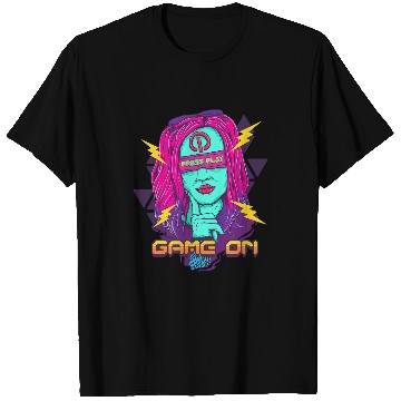 Discover Game On Egirl Video Computer Game Player Gamer Streamer 699 T-Shirts