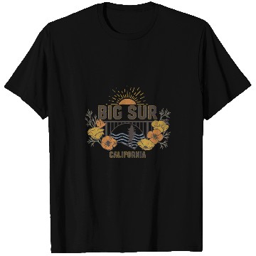 Discover Big Sur californias Poppies Landscape T-Shirts