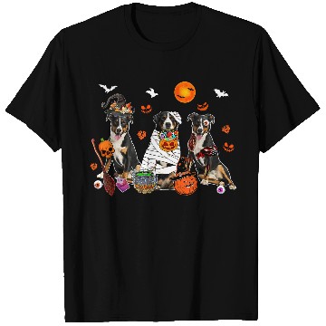 Discover Three Greater Swiss Mountains Witch Scary Mummy Halloween T-Shirts