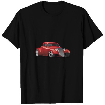 Discover Classic vintages Retro Custom Hot Rod Car Illustration 1 T-Shirts