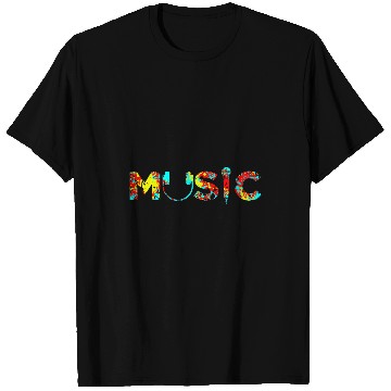 Discover Colored Music Headphone and Microphone T-Shirts