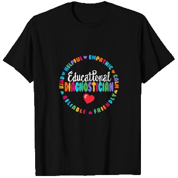 Discover Educational Diagnostician Squad School Psychologist Psyc 10 T-Shirts