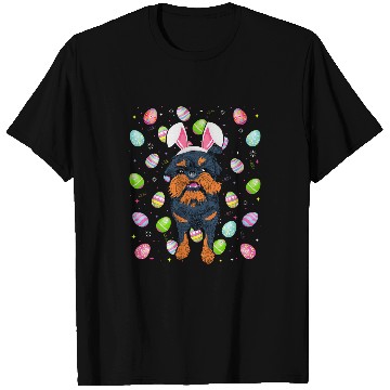 Discover Easter Egg Lover Funny Brussels Griffon Dog Easter Sunday T-Shirts