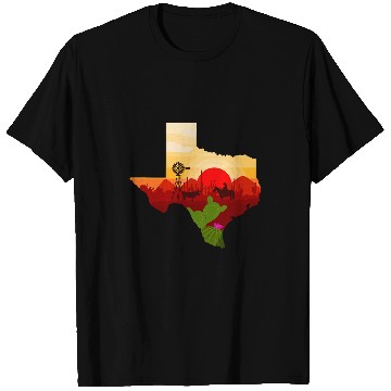 Discover Cool Texas Sunset Landscape T-Shirts