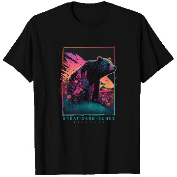 Discover Funny Bear Great Sand Dunes Colorado Mountain Cute Bears T-Shirts