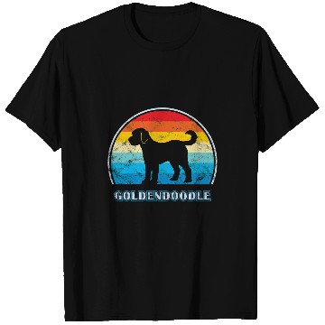 Discover Dog Goldendoodle vintages Design Dog paw T-Shirts
