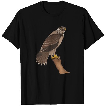 Discover Hawk Portrait Natural History Illustration T-Shirts