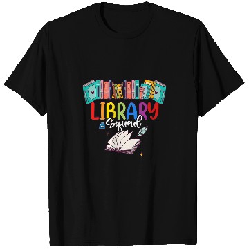 Discover Reading Book Library Squad Funny Librarian Bookworm Reading Book Lovers Reader T-Shirts
