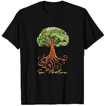 Discover As Above so Below druid art tree of life T-Shirts