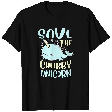 Discover Funny Save The Chubby Unicorns Narwhal T-Shirts
