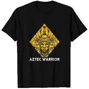 Discover Aztec Warrior King Mexican Native Art Mayans 14 T-Shirts