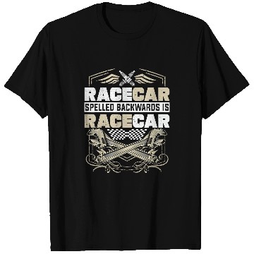 Discover Mechanic Car Guy Rececar Spelled Backwards Is Rececar T-Shirts