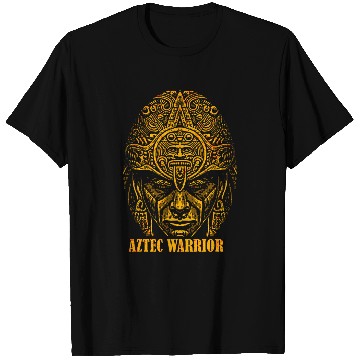 Discover Aztec Warrior King Mexican Native Art Mayans 11 T-Shirts