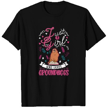 Discover Groundhog Girl Marmot Woodchuck T-Shirts