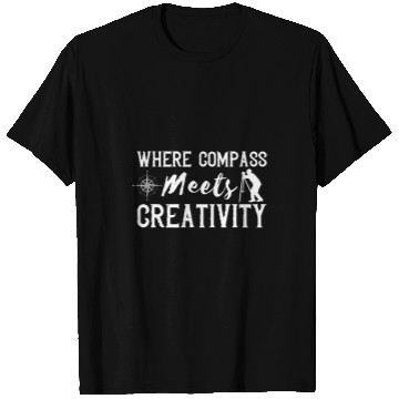 Discover Land Surveyor Where Compass Meets Land Surveying Analyst T-Shirts