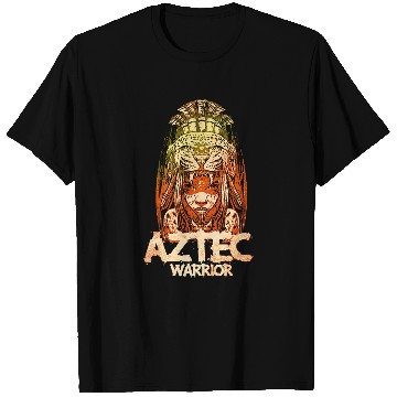Discover Aztec Warrior King Mexican Native Art Mayans 16 T-Shirts
