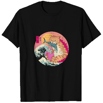 Discover Neko Wave Kaiju T-Shirts
