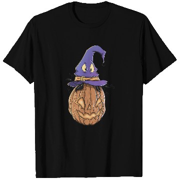 Discover Pastel Goth Pumpkin Warlock Squash Fruit Halloween Magic Hat 518 T-Shirts