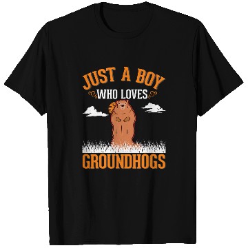 Discover Groundhog Boy Groundhog Day Marmot Woodchuck T-Shirts