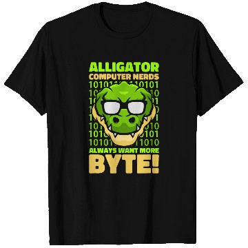 Discover Funny Alligator Lover and Computer Nerd Crocodile T-Shirts