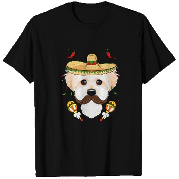 Discover Dog Maltese Sombrero Dog I Cinco De Mayo Maltese T-Shirts