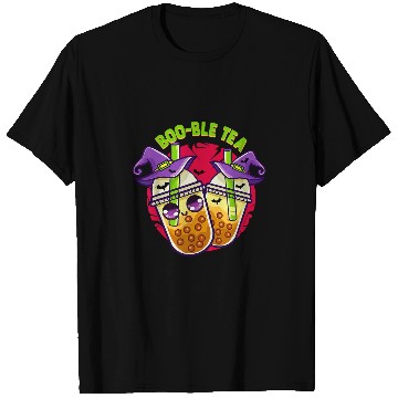 Discover Halloween Bubble Tea Cute Kawaii Boba Tea Design 47 T-Shirts