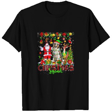 Discover Christmas Squad Santa Reindeer Elf Australian Shepherd Xmas T-Shirts