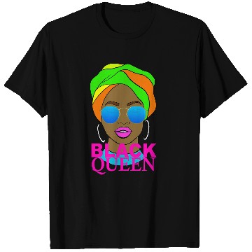 Discover Black Queen Sunglasses African American Woman Art by VERED T-Shirts