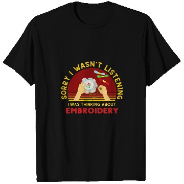 Discover Embroidery Funny Embroidered Applique Lover Embroidering T-Shirts