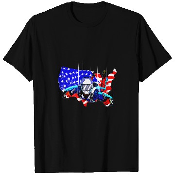 Discover Skydiving Gift American Flag Skydiving Skydiver Gift T-Shirts