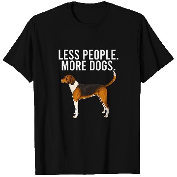 Discover Less People More Dogs American Foxhound Funny Introvert 2 T-Shirts