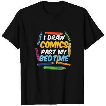Discover Reading Book I Draw Comics I Manga Illustrator Comic Book Cartoonist Reader T-Shirts