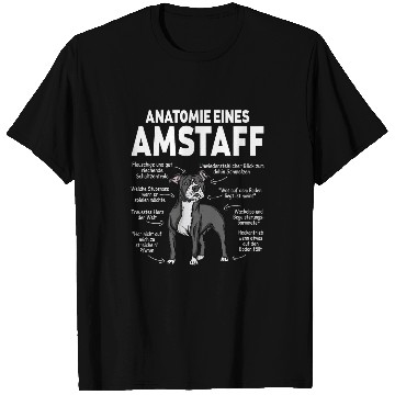 Discover Dog Staffordshire Anatomy of an Amstaff American Staffordshire Terrier 3 T-Shirts
