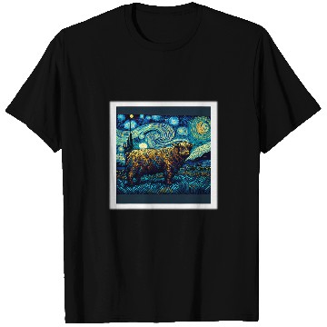 Discover Surrealism Starry Night Yak T-Shirts