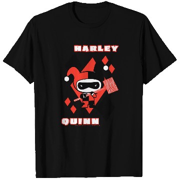 Discover DC Comics Harley Quinn Chibi Diamond Portrait Logo T-Shirts