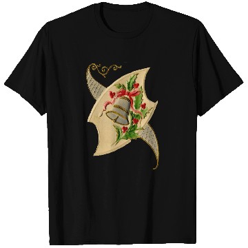 Discover Christmas Silver Bell Holly Illustration 1909 T-Shirts