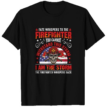 Discover Fireman Firefighter Red Line American Flag Cool Firefighter Plus Size 39 Firemen T-Shirts