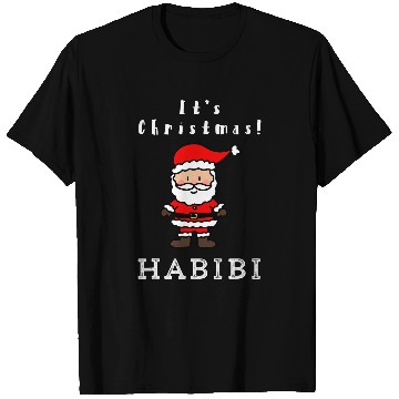 Discover Its Christmas Habibi Arabic T-Shirts