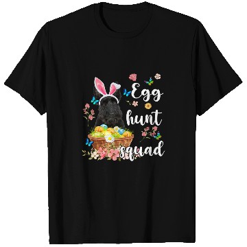 Discover Dog Scottish Terrier Happy Easter Day Colorful Egg Hunt Squad T-Shirts