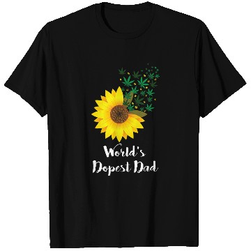 Discover Funny Worlds Dad Cool Sunflower T-Shirts