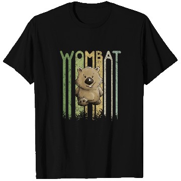 Discover Funky Retro Style Cute Cartoon Marsupial Wombat T-Shirts