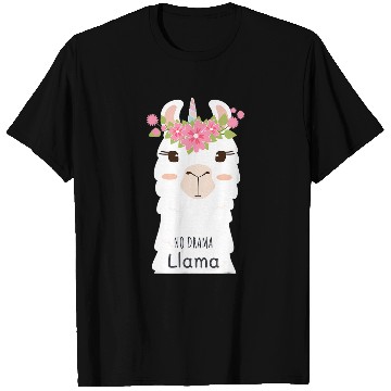 Discover No Drama Lama Unicorns Alpaca T-Shirts
