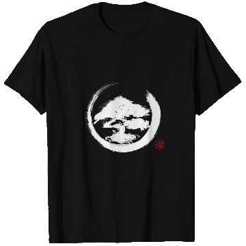 Discover Bonsai Tree Zen Buddhism Enso Circle Tees T-Shirts