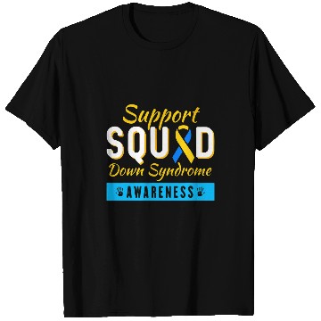 Discover Down Syndromes Awareness Month Ribbon Support Squad Men Kids 3 T-Shirts