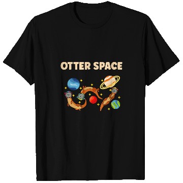 Discover Otters Space Solar System Planets Space Traveler Astronaut T-Shirts
