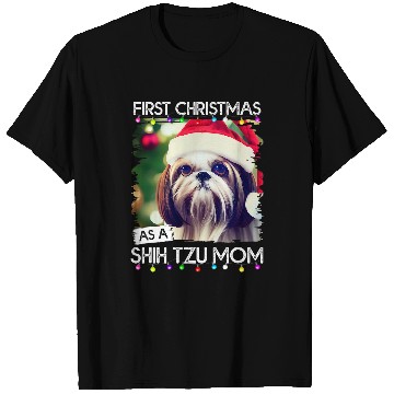 Discover First Christmas as a Shih Tzu mom 23 T-Shirts