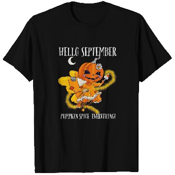 Discover Hello September Pumpkin Spice Everything Funny Halloween 90 T-Shirts