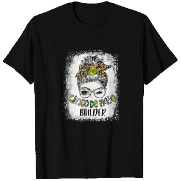 Discover Bleached Cinco De Mayo Builder Messy Bun T-Shirts