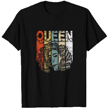 Discover Black Women Queen Juneteenth Black History Month BLM Melanin T-Shirts